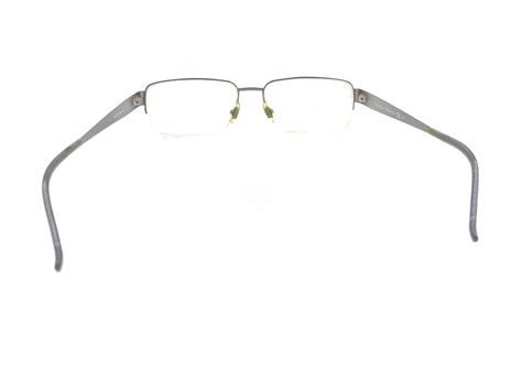 Gucci GG 2209 D8Y Matte Gunmetal Gray Half Rim Eyeglasses 